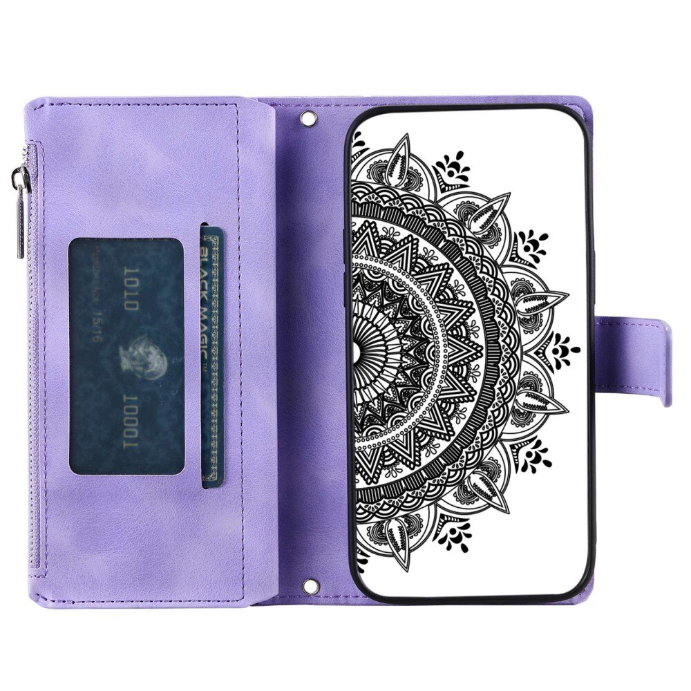 Lommebokveske Samsung Galaxy S23 Mandala lilla
