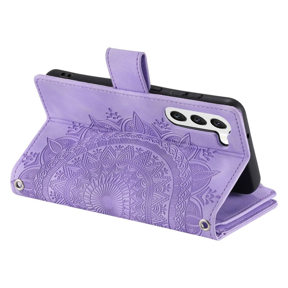 Lommebokveske Samsung Galaxy S23 Mandala lilla