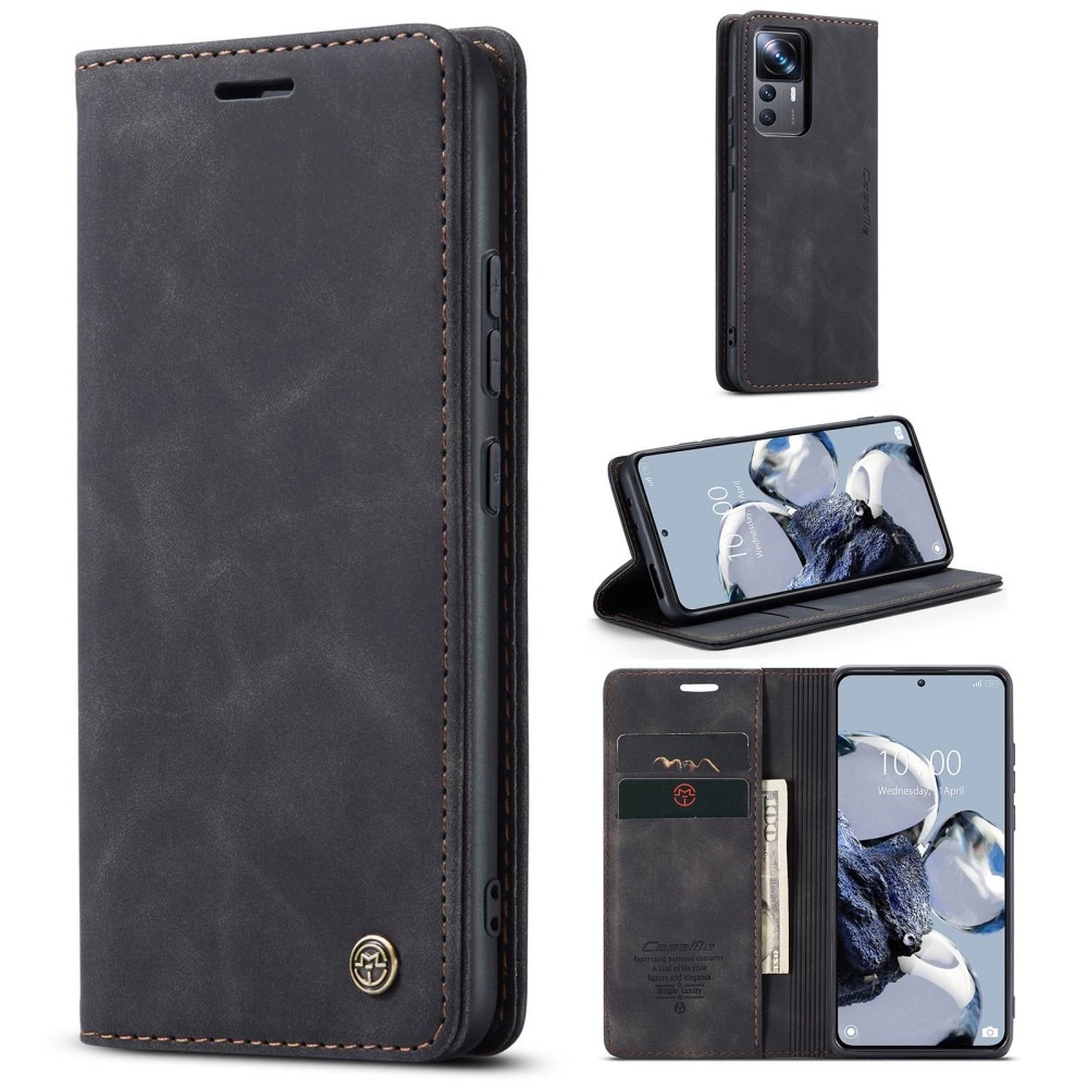 Slim Lommebokveske Xiaomi 12T/12T Pro Svart