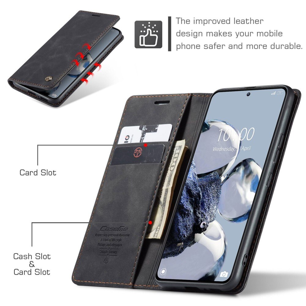 Slim Lommebokveske Xiaomi 12T/12T Pro Svart
