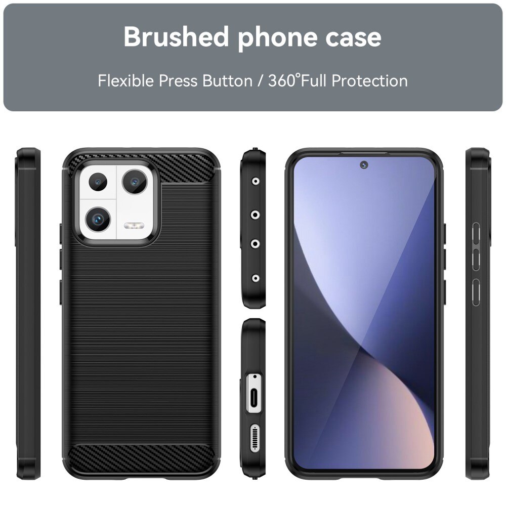 Xiaomi 13 Deksel TPU Brushed Black