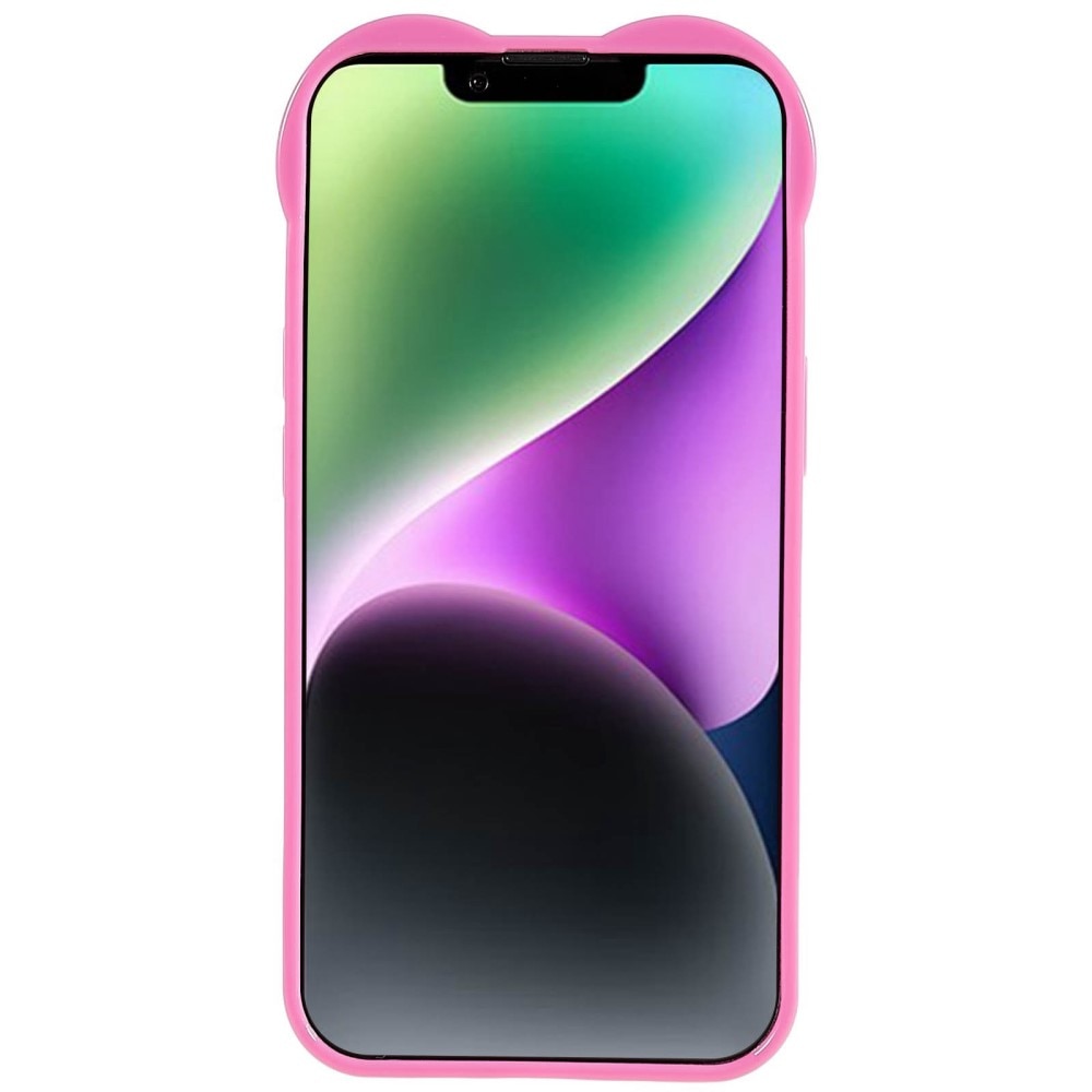 TPU Deksel Hjerte iPhone 14 rosa