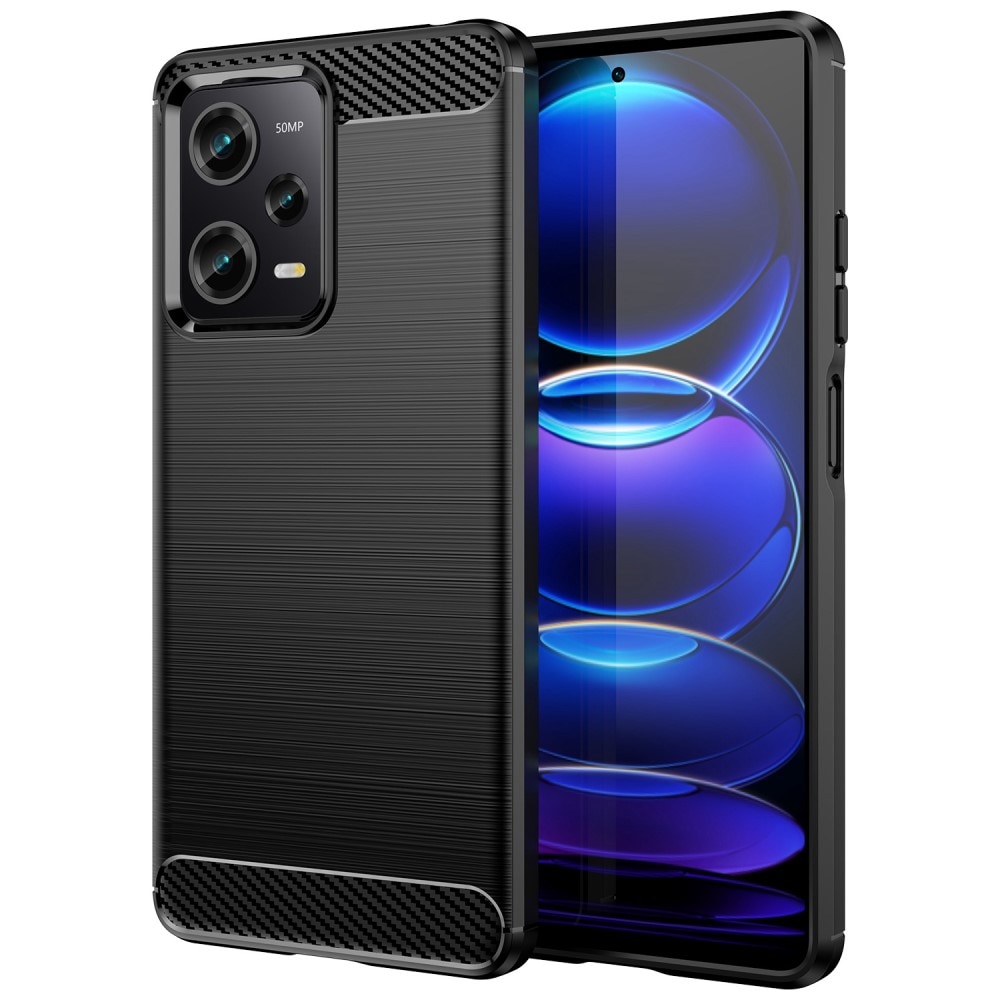 Xiaomi Redmi Note 12 Pro Deksel TPU Brushed Svart