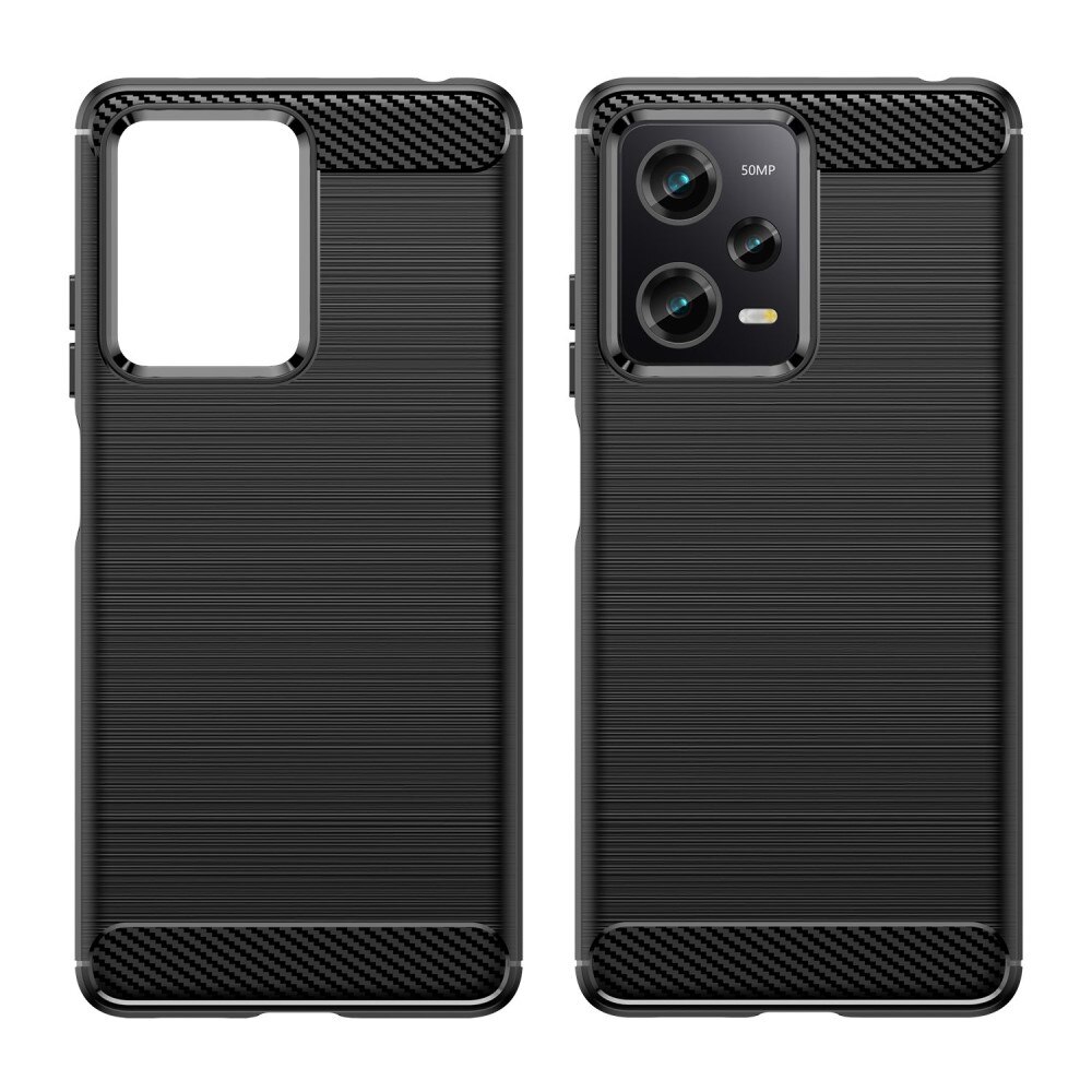 Xiaomi Redmi Note 12 Pro Deksel TPU Brushed Svart