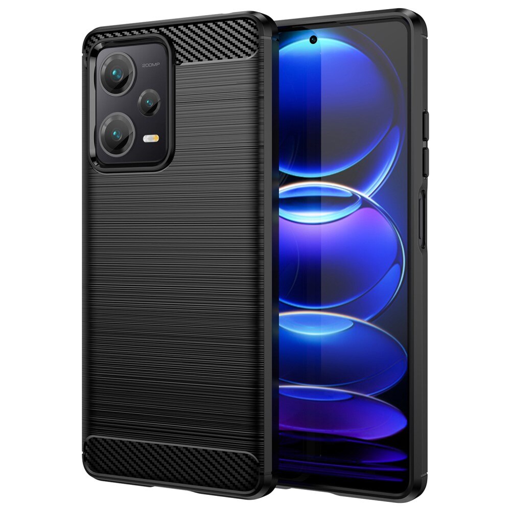Xiaomi Redmi Note 12 Pro Plus Deksel TPU Brushed Svart