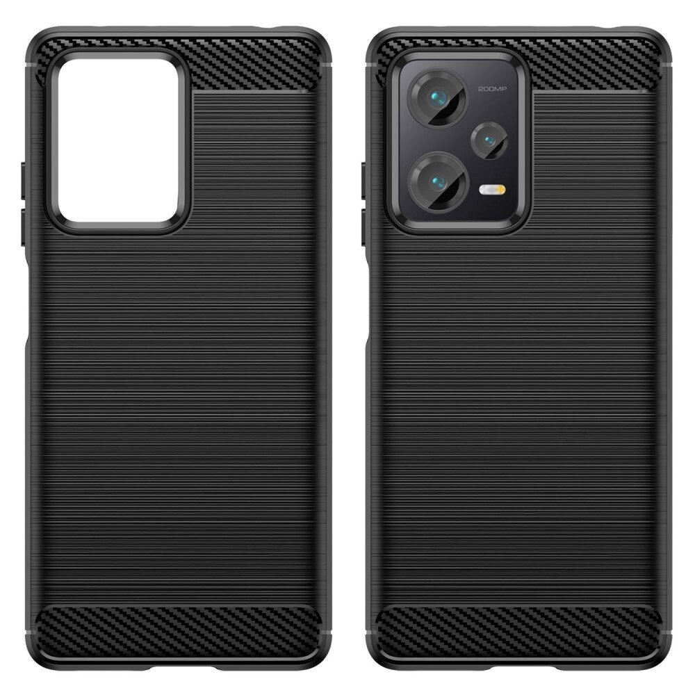 Xiaomi Redmi Note 12 Pro Plus Deksel TPU Brushed Svart