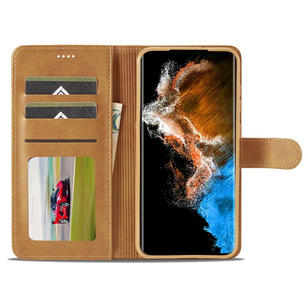 Lommebokdeksel Samsung Galaxy S23 cognac