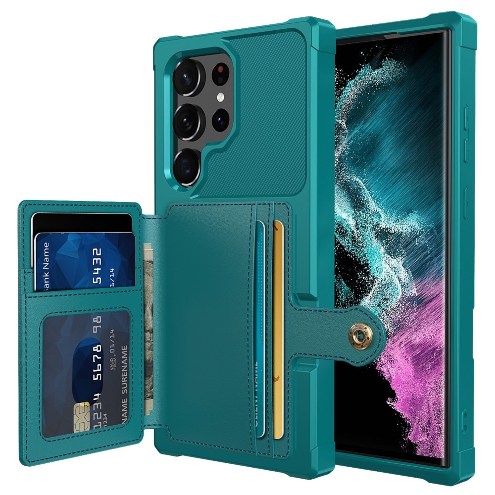 Tough Multi-slot Case Samsung Galaxy S23 Ultra grønn