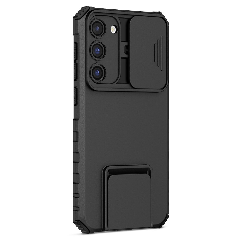 Samsung Galaxy S23 Plus Kickstand Deksel kamerabeskyttelse Svart