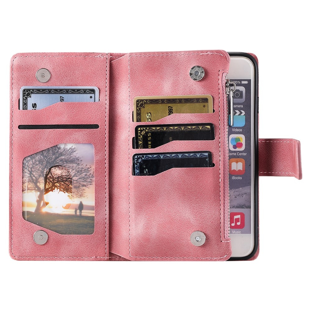 Lommebokveske iPhone 13 Mini Mandala rosa