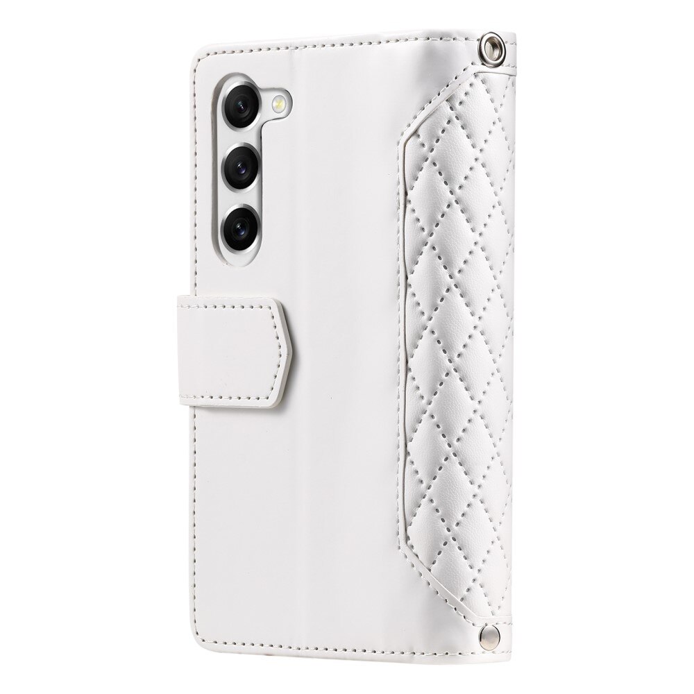 Lommebokveske Samsung Galaxy S23 Quilted hvit