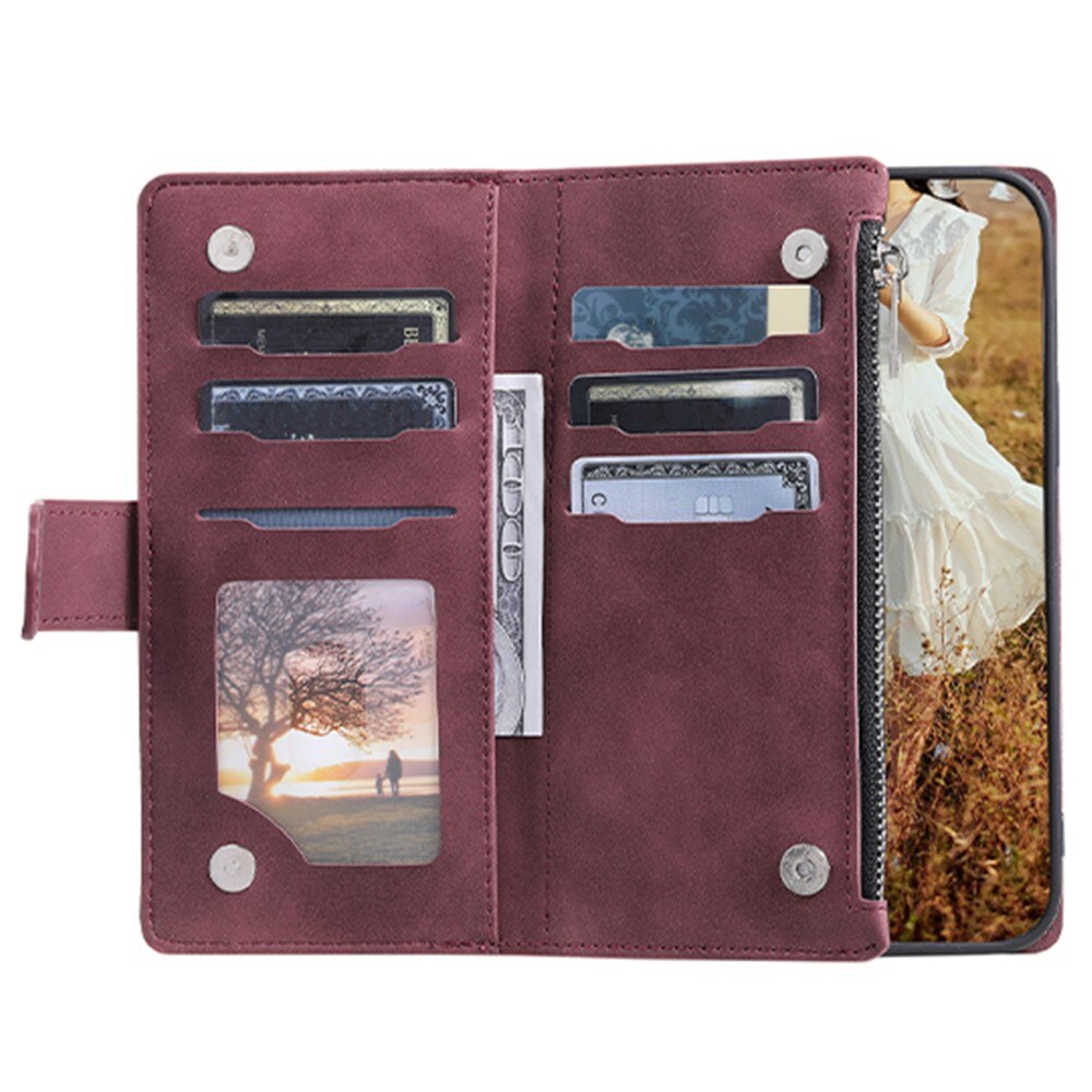Lommebokveske Samsung Galaxy S23 Plus Quilted Rød