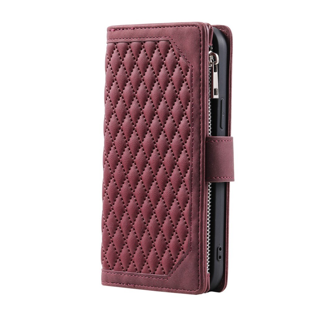 Lommebokveske Samsung Galaxy S23 Plus Quilted Rød