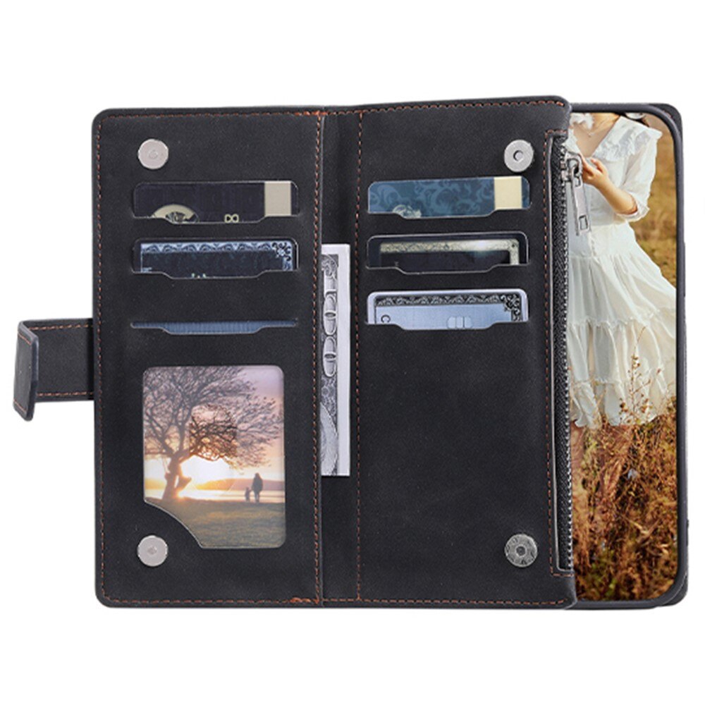 Lommebokveske Samsung Galaxy S23 Plus Quilted Svart