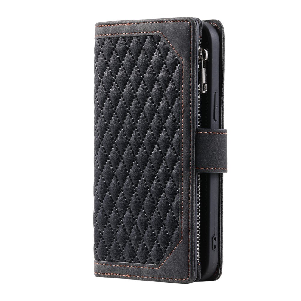 Lommebokveske Samsung Galaxy S23 Plus Quilted Svart
