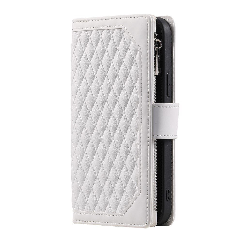 Lommebokveske Samsung Galaxy S23 Plus Quilted Hvit