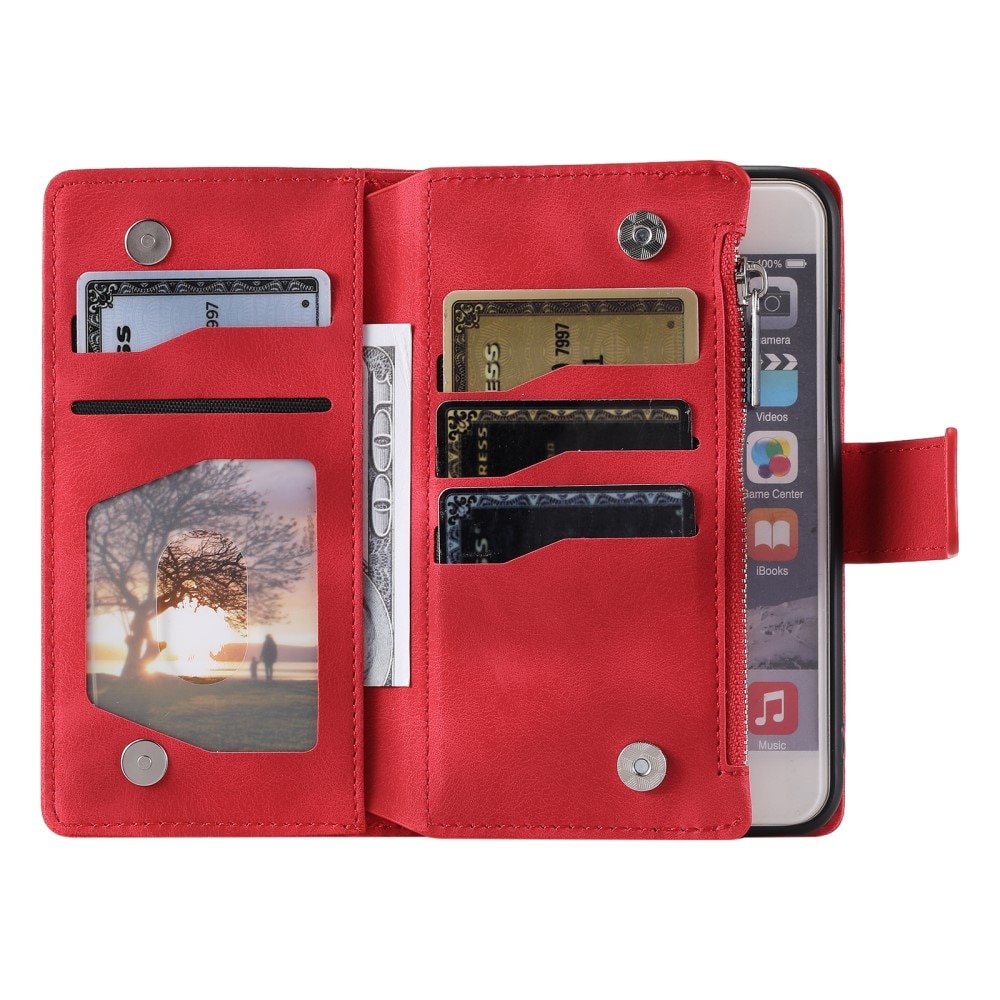 Lommebokveske iPhone 7 Mandala rød