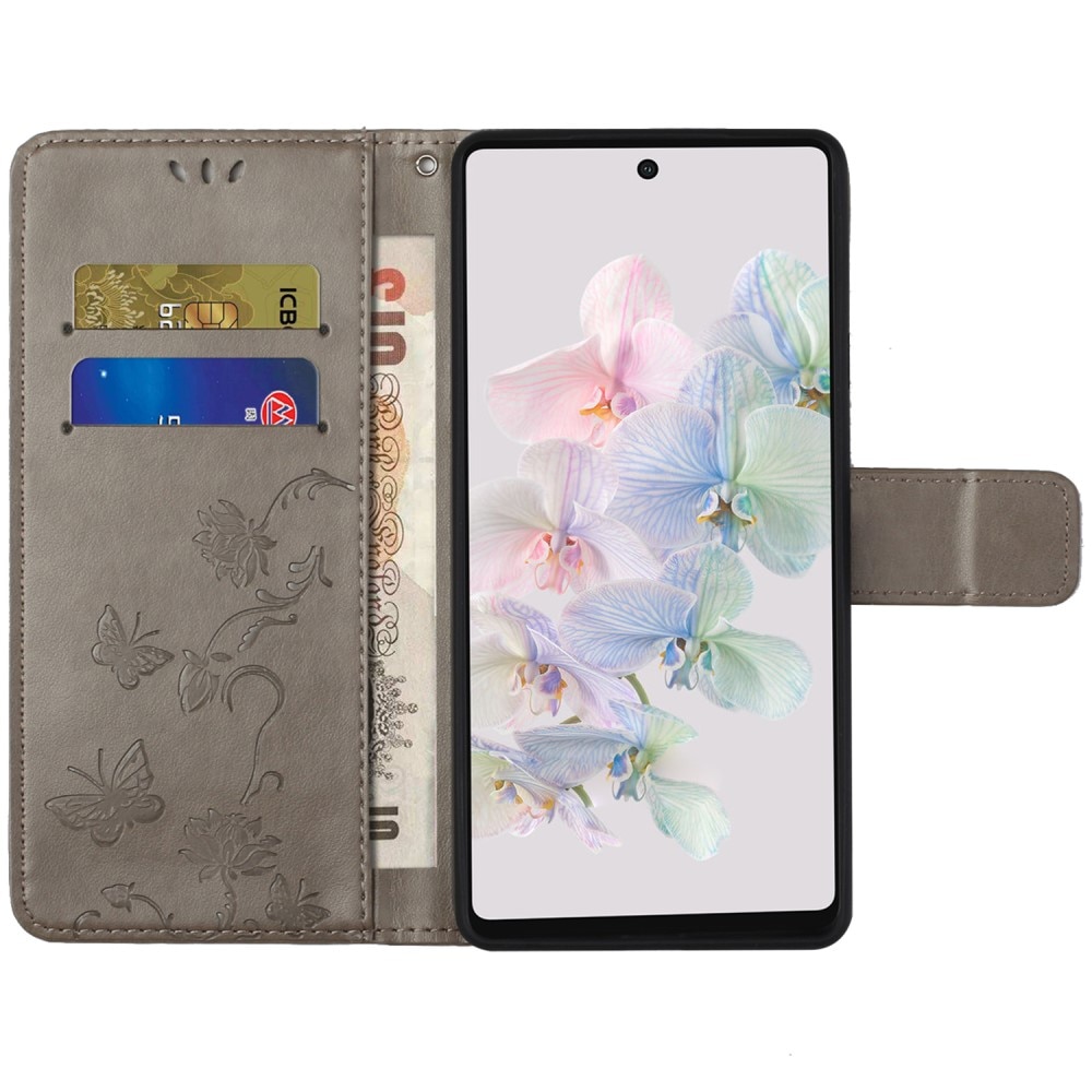 Lærveske Sommerfugler Google Pixel 7a Grå