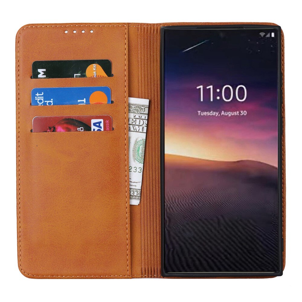 Samsung Galaxy S23 Ultra Slim Mobilveske cognac