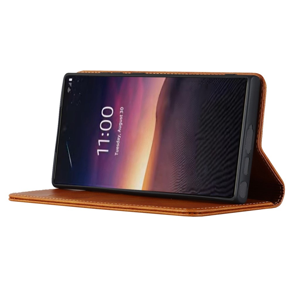 Samsung Galaxy S23 Ultra Slim Mobilveske cognac