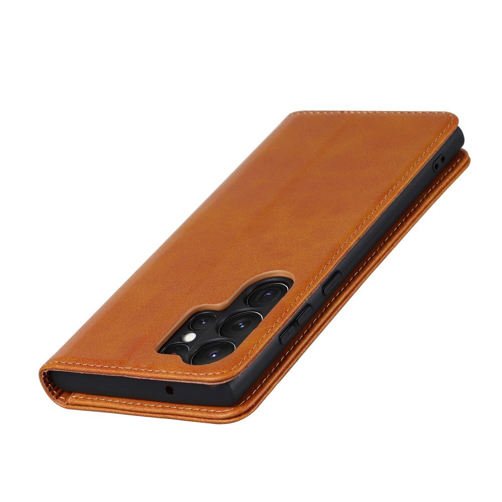 Samsung Galaxy S23 Ultra Slim Mobilveske cognac