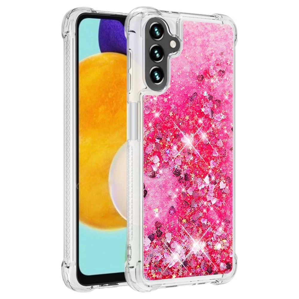 Glitter Powder TPU Deksel Samsung Galaxy A54 rosa