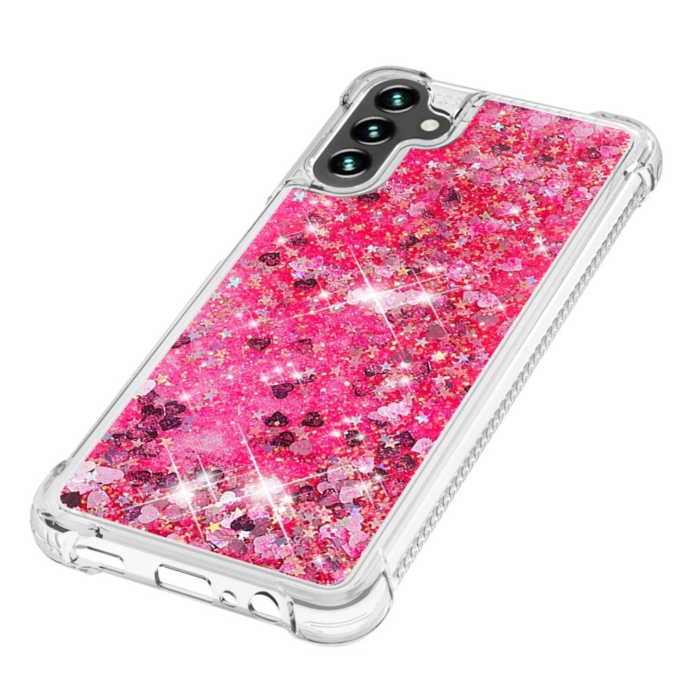 Glitter Powder TPU Deksel Samsung Galaxy A54 rosa