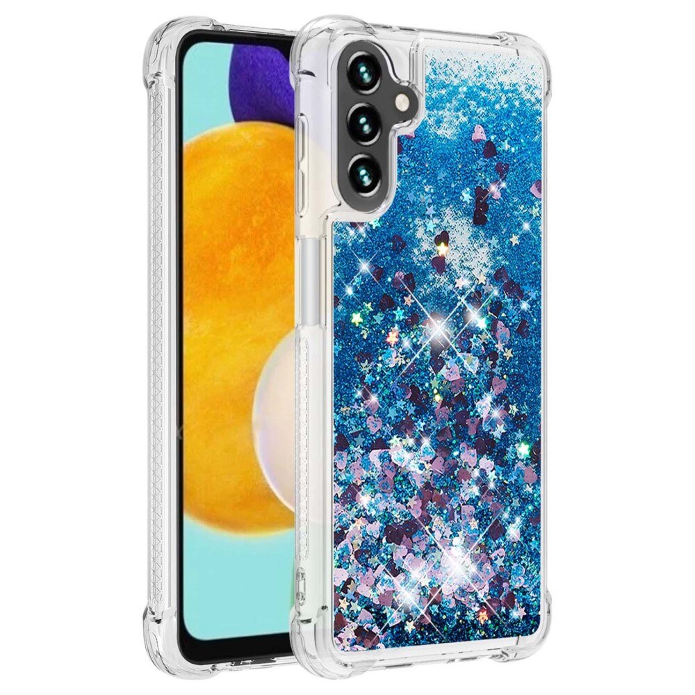 Glitter Powder TPU Deksel Samsung Galaxy A54 blå