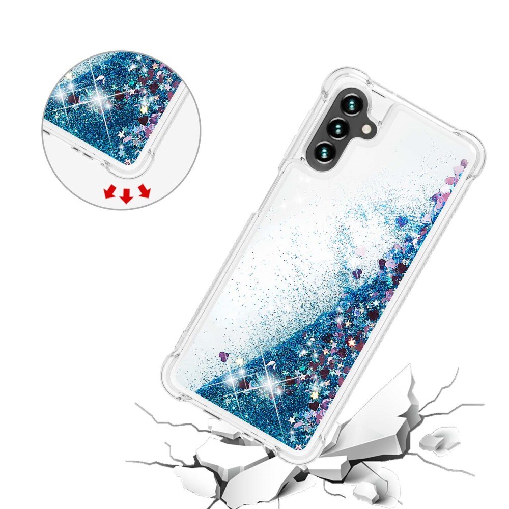 Glitter Powder TPU Deksel Samsung Galaxy A54 blå