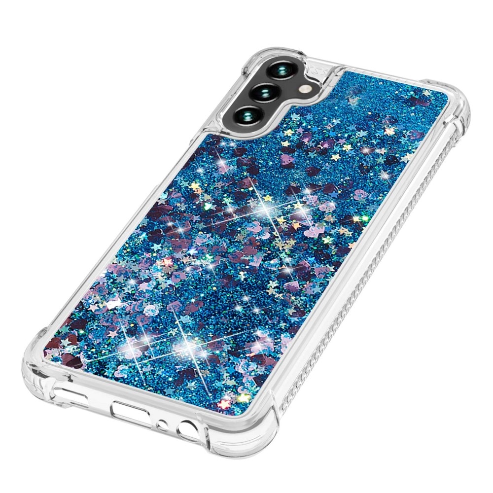 Glitter Powder TPU Deksel Samsung Galaxy A54 blå