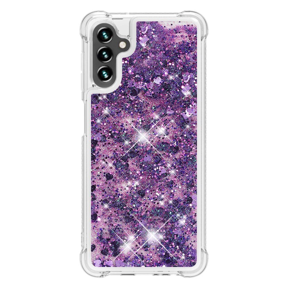 Glitter Powder TPU Deksel Samsung Galaxy A54 lilla