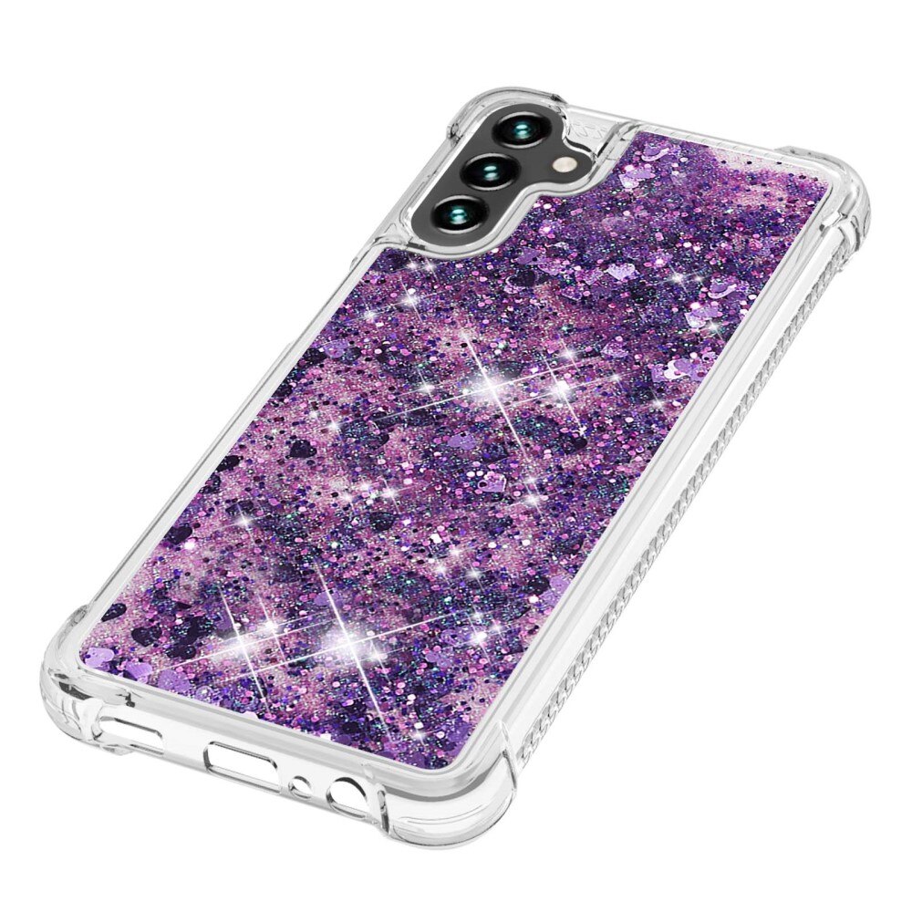 Glitter Powder TPU Deksel Samsung Galaxy A54 lilla