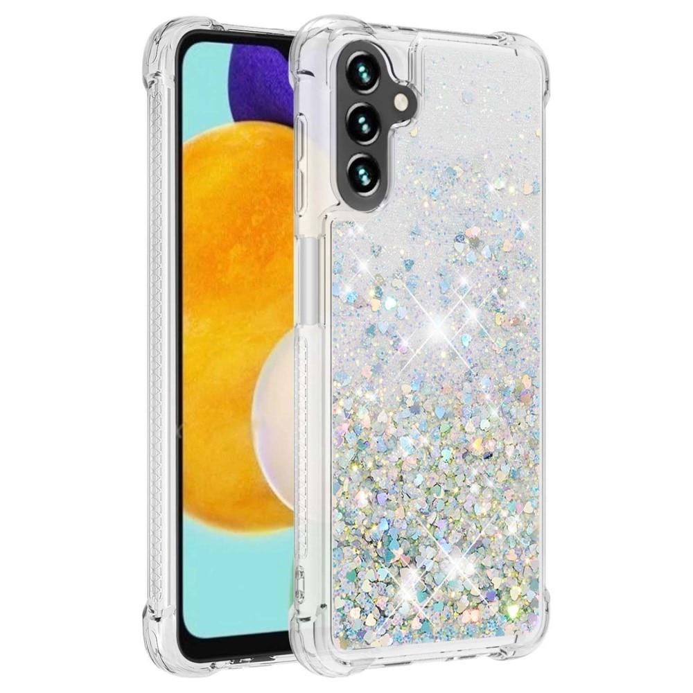 Glitter Powder TPU Deksel Samsung Galaxy A54 sølv
