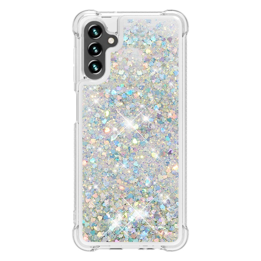 Glitter Powder TPU Deksel Samsung Galaxy A54 sølv