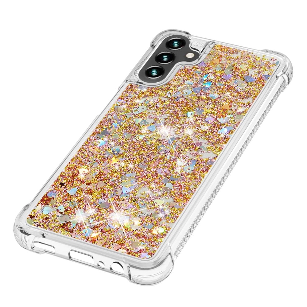 Glitter Powder TPU Deksel Samsung Galaxy A54 gull