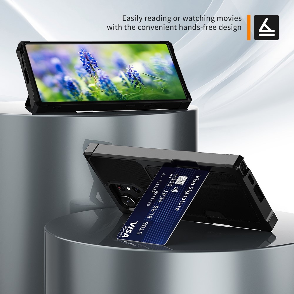 Tough Card Case Samsung Galaxy S23 Ultra svart