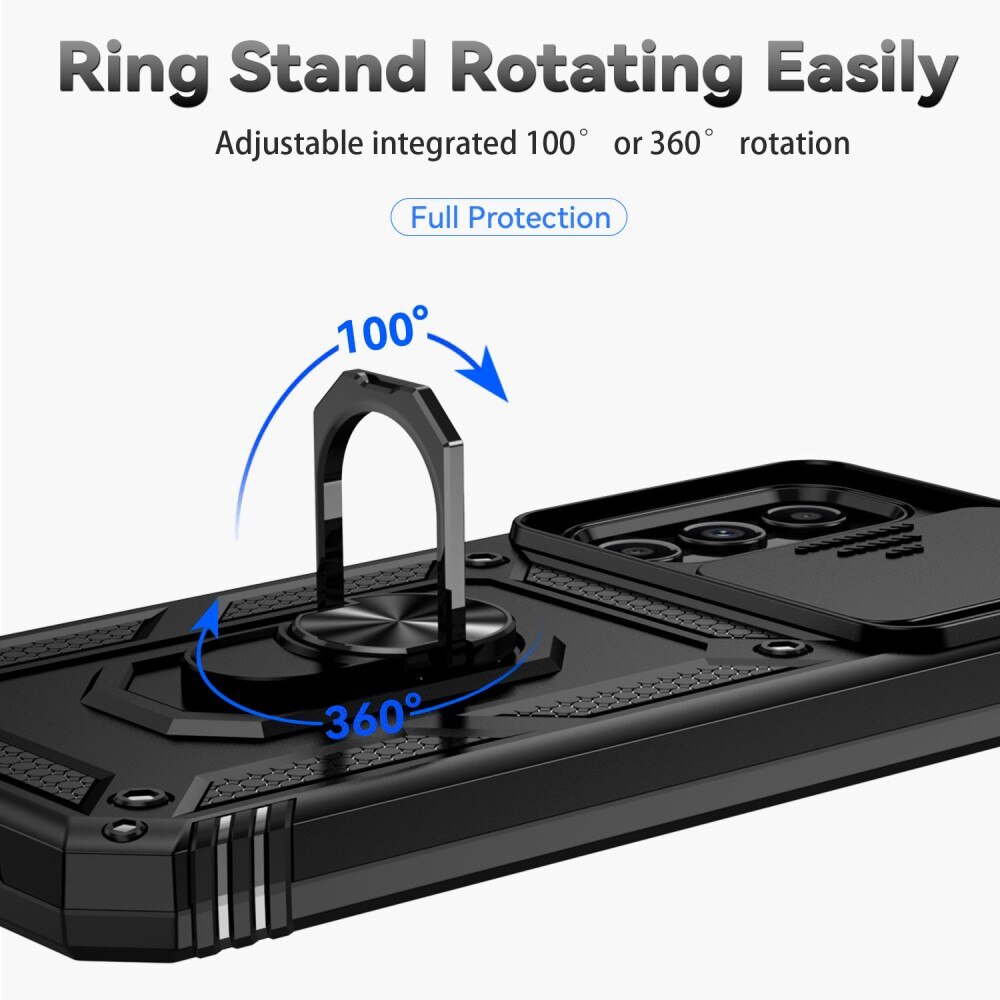 Hybriddeksel Tech Ring+Kamerabeskyttelse Samsung Galaxy A54 svart