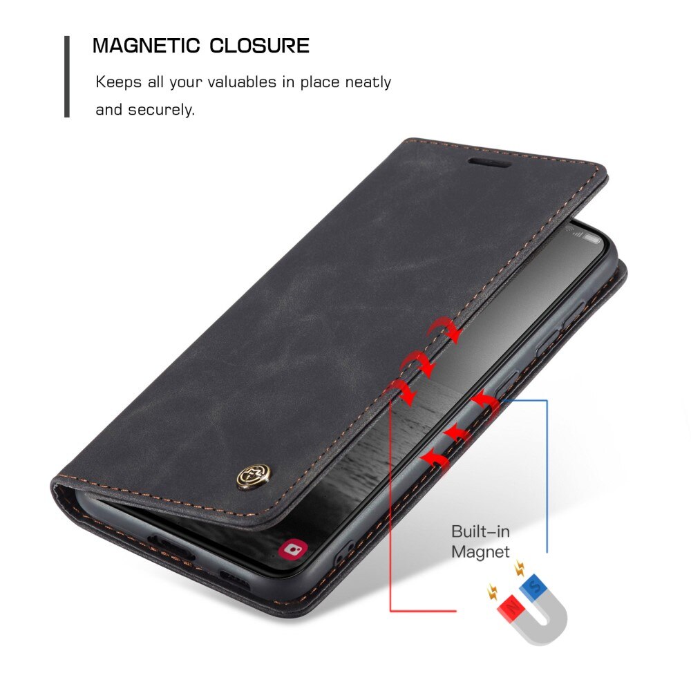 Slim Lommebokveske Samsung Galaxy S23 Plus Svart