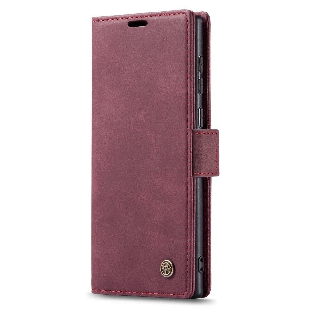 Slim Lommebokveske Samsung Galaxy S23 Ultra Rød