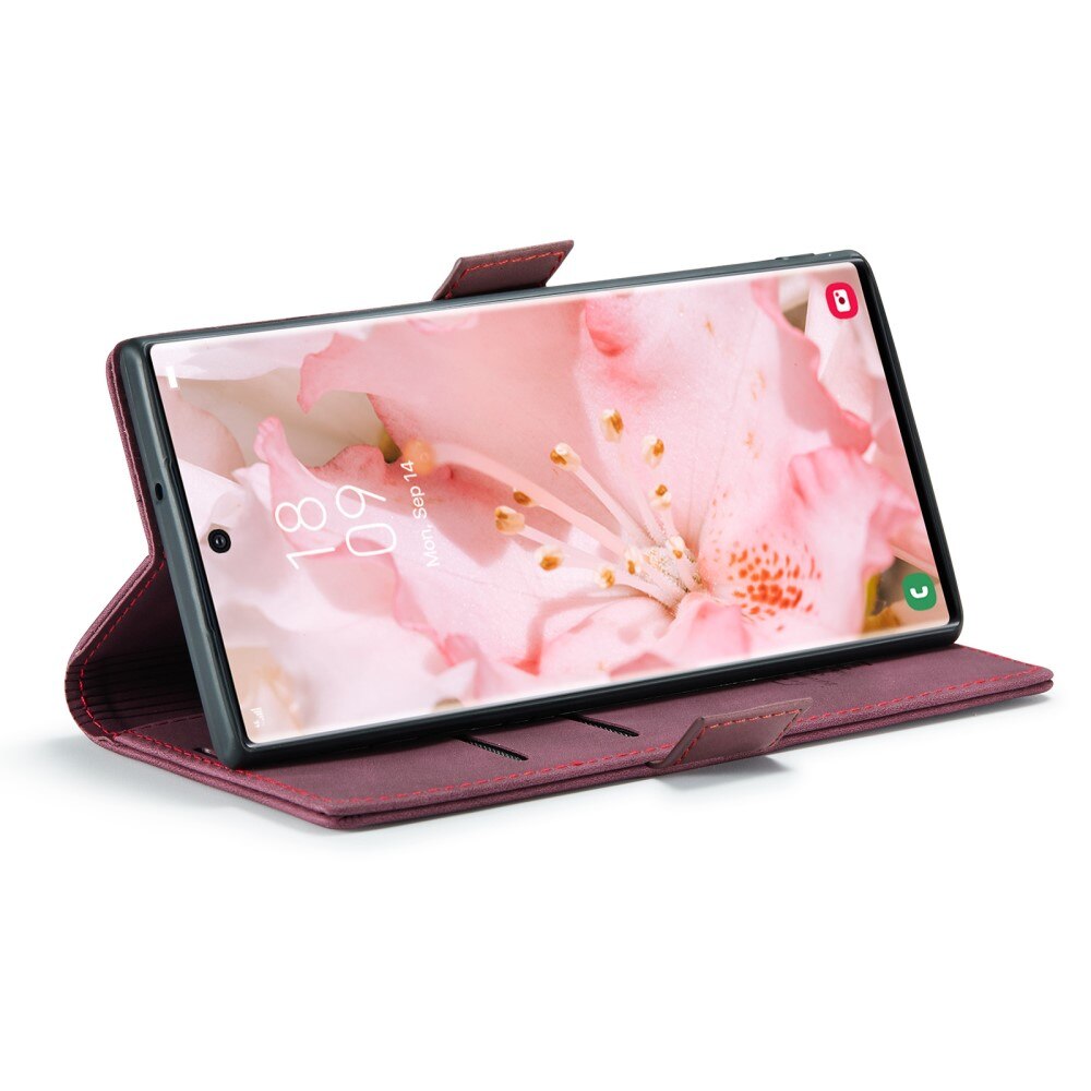 Slim Lommebokveske Samsung Galaxy S23 Ultra Rød