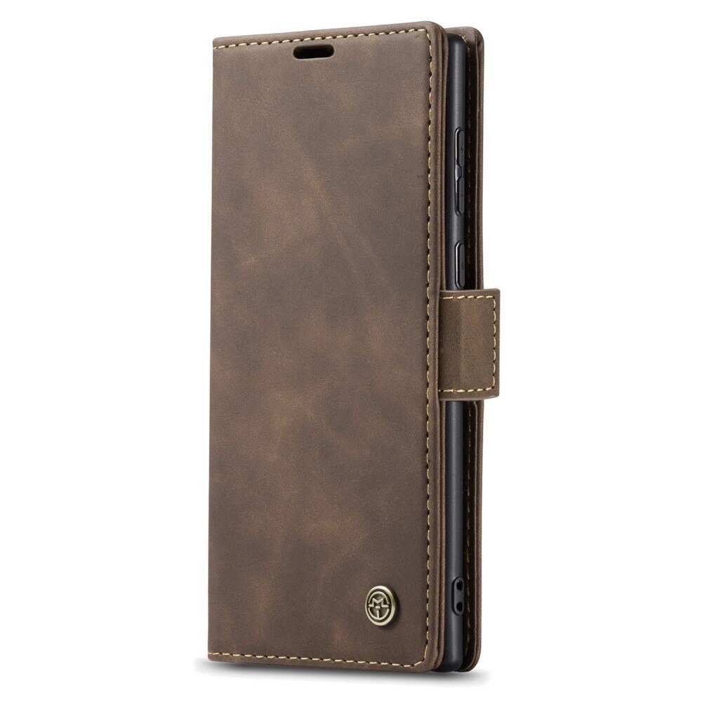 Slim Lommebokveske Samsung Galaxy S23 Ultra Brun