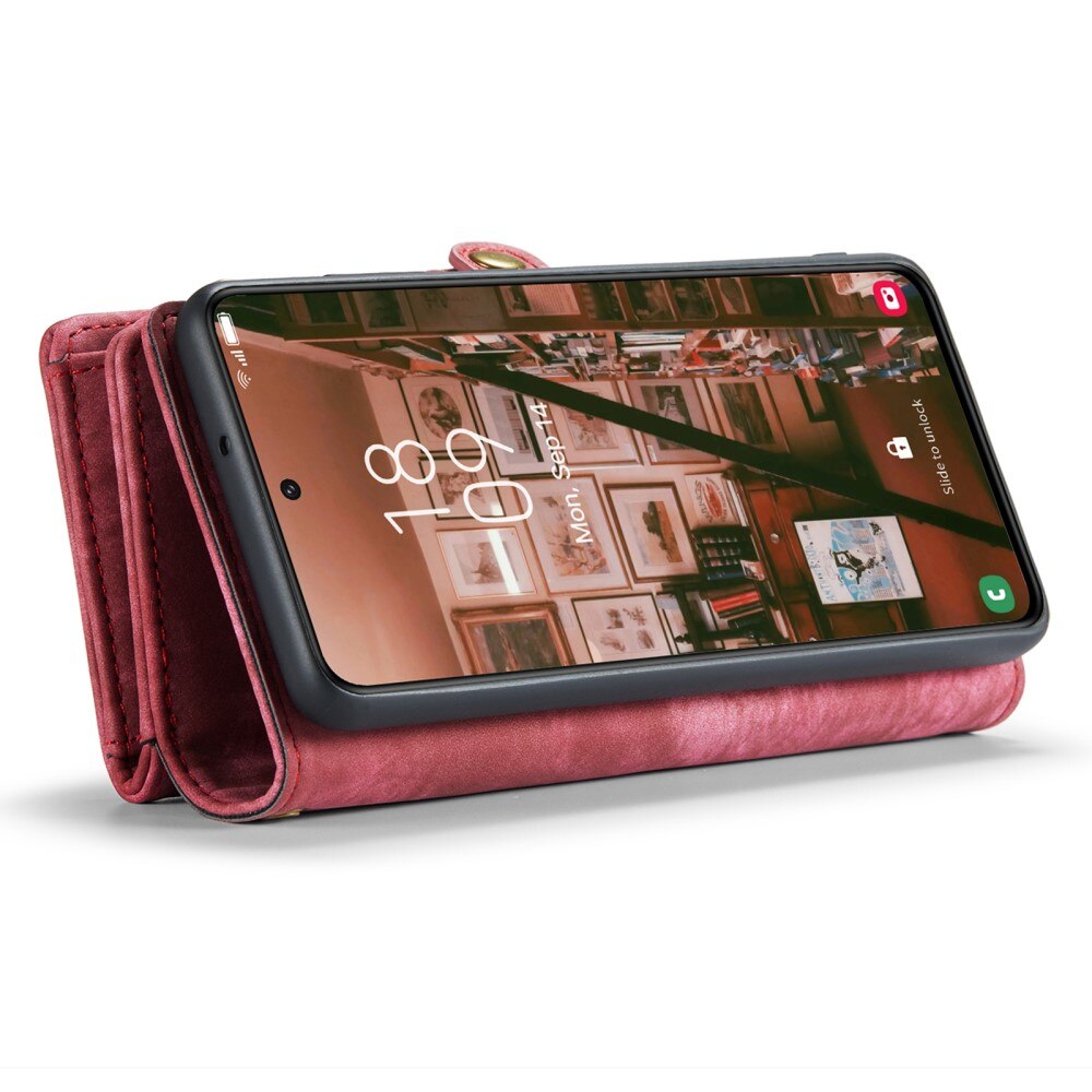Multi-slot Lommeboksetui Samsung Galaxy S23 Rød