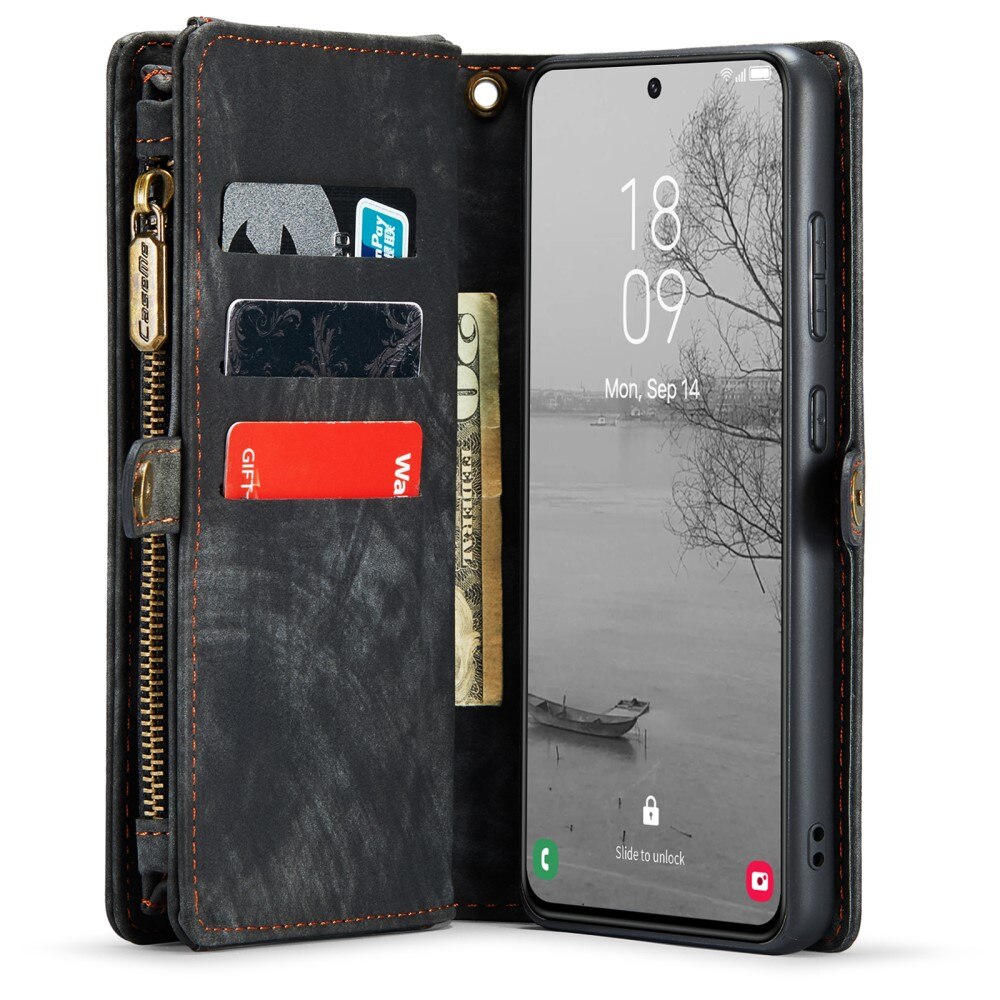 Multi-slot Lommeboksetui Samsung Galaxy S23 Plus Grå