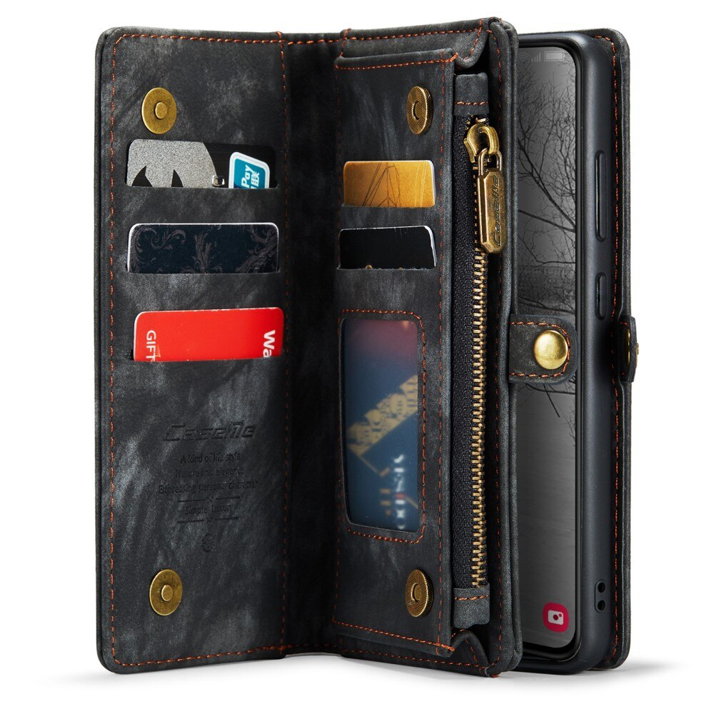 Multi-slot Lommeboksetui Samsung Galaxy S23 Plus Grå