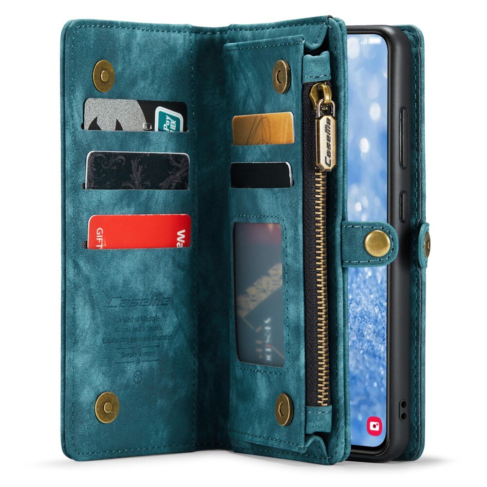Multi-slot Lommeboksetui Samsung Galaxy S23 Plus Blå
