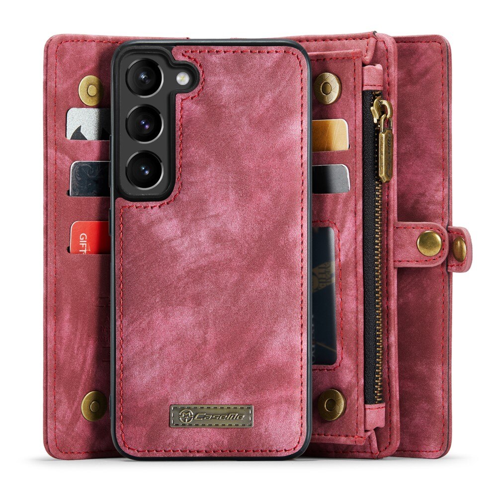 Multi-slot Lommeboksetui Samsung Galaxy S23 Plus Rød