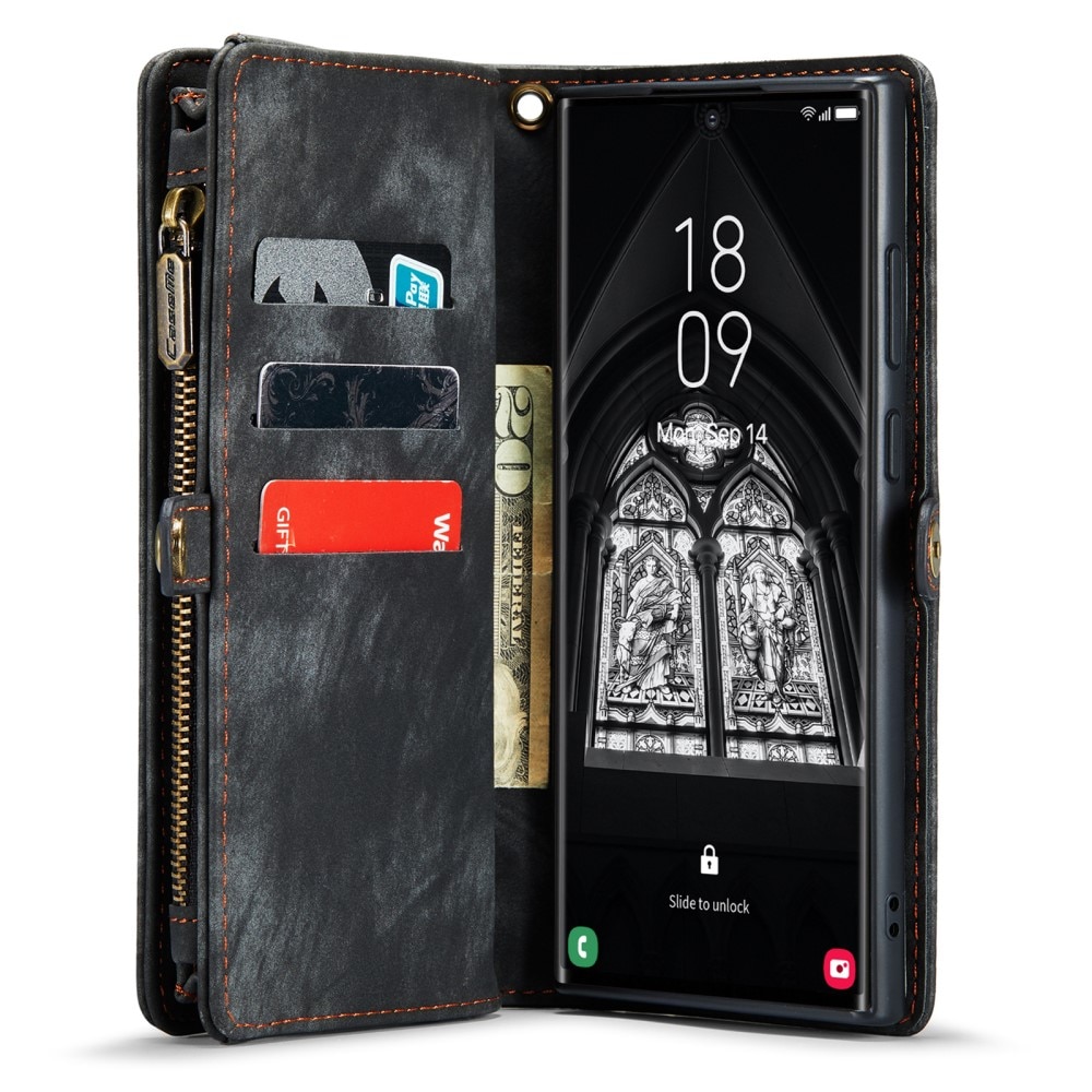 Multi-slot Lommeboksetui Samsung Galaxy S23 Ultra grå