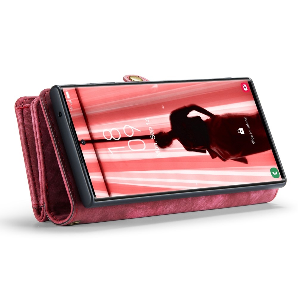 Multi-slot Lommeboksetui Samsung Galaxy S23 Ultra rød