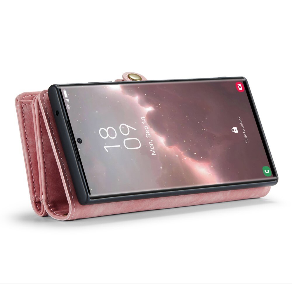 Multi-slot Lommeboksetui Samsung Galaxy S23 Ultra Rosa