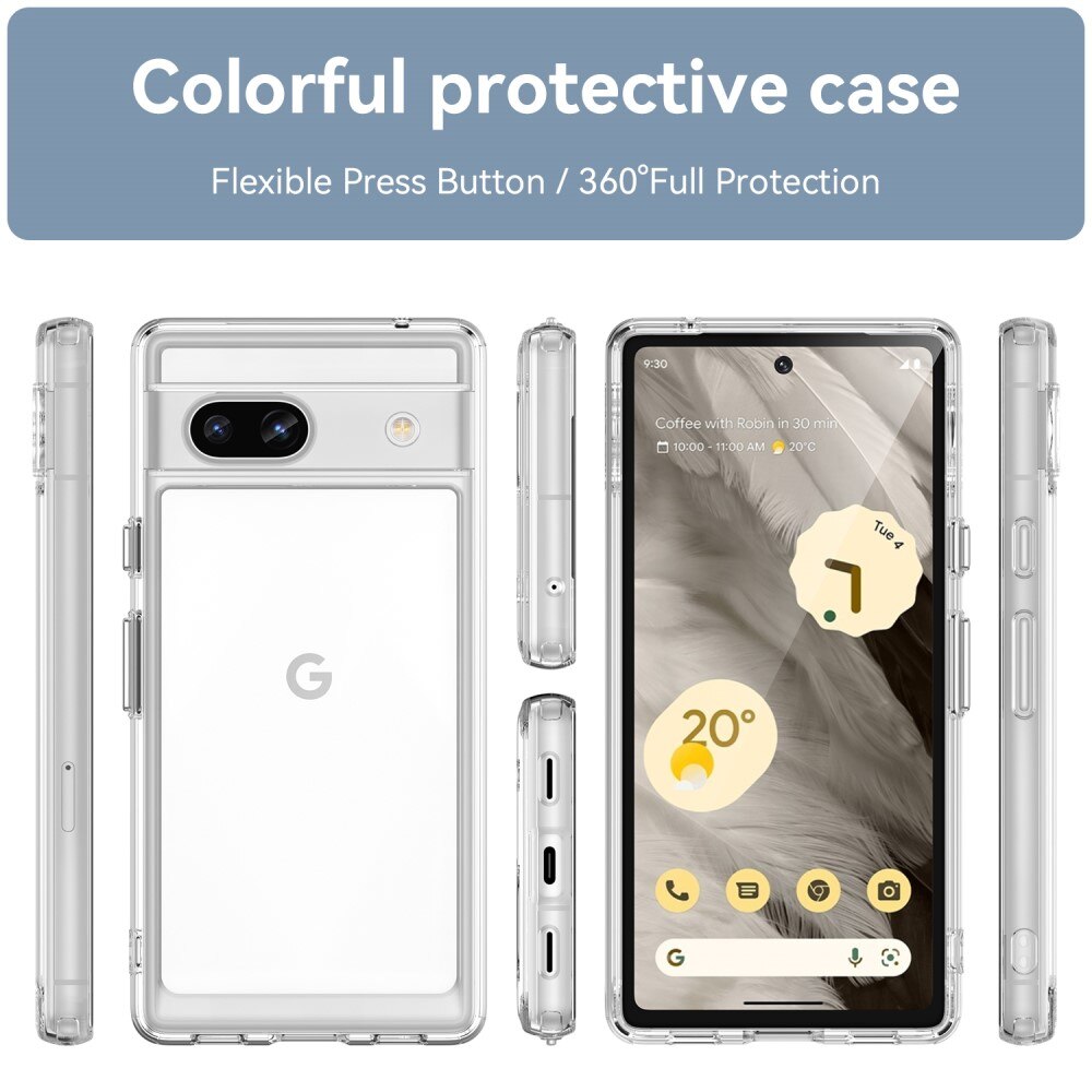 Crystal Hybrid Case Google Pixel 7a gjennomsiktig